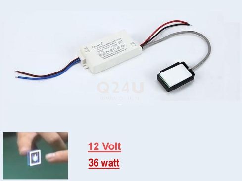 Corbett KBT-12V36A Driver LED 12V 36W con interruptor táctil – Fuente de alimentación regulable para iluminación LED de espejos