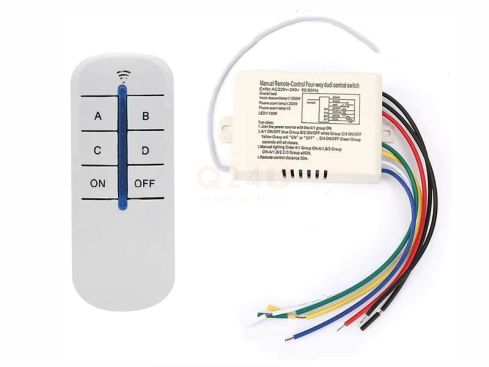 Mando a distancia inalámbrico para calefacción e iluminación LED de espejos – 4 canales | Máx. 200W por salida