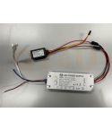 Driver LED 12V 3A 36W con interruptor táctil y salida 230V para calefacción de espejos – Modelo GWV-3612+GWP