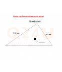 Calefacción para espejo triángulo 1193 x 923 mm - 230 Volt