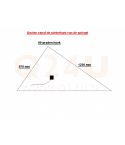 Calefacción para espejo triángulo 970 x 1220 mm - 230 Volt