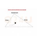 Calefacción para espejo triángulo 748 x 974 mm - 230 Volt