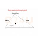 Calefacción para espejo triángulo 923 x 1193 mm - 230 Volt