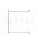 Calefacción para espejo cuadrada 940 x 940 mm - 230 Volt - esquina redondeada 100mm - 230 Volt