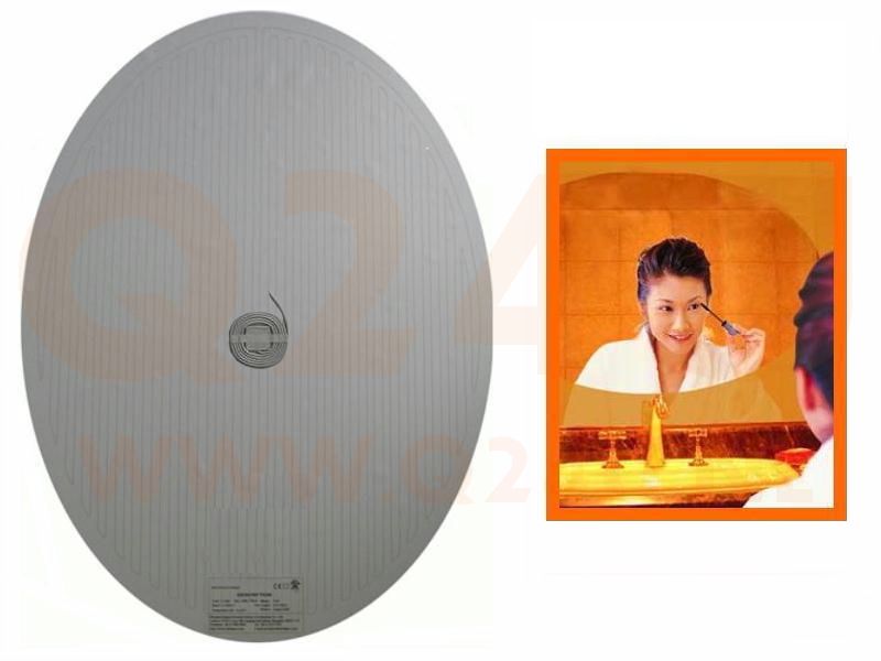 Calefacción para espejo de baño Ovalado 400 × 800 mm, 40 x 80 cm - 230 volt