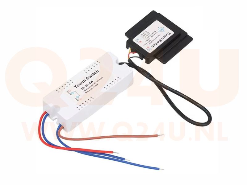Interruptor táctil 230V – Máx. 300W | Zhongshan XD-621-TQ-301SW para calefacción e iluminación de espejos