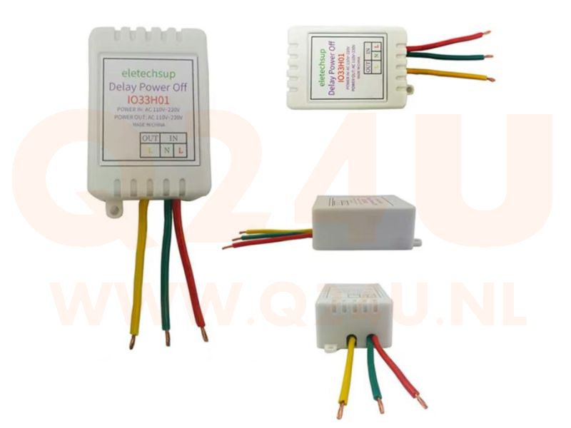 Controlador temporizador de apagado ajustable de 1 a 480 minutos – AC 110–220V – Máx. 1400W