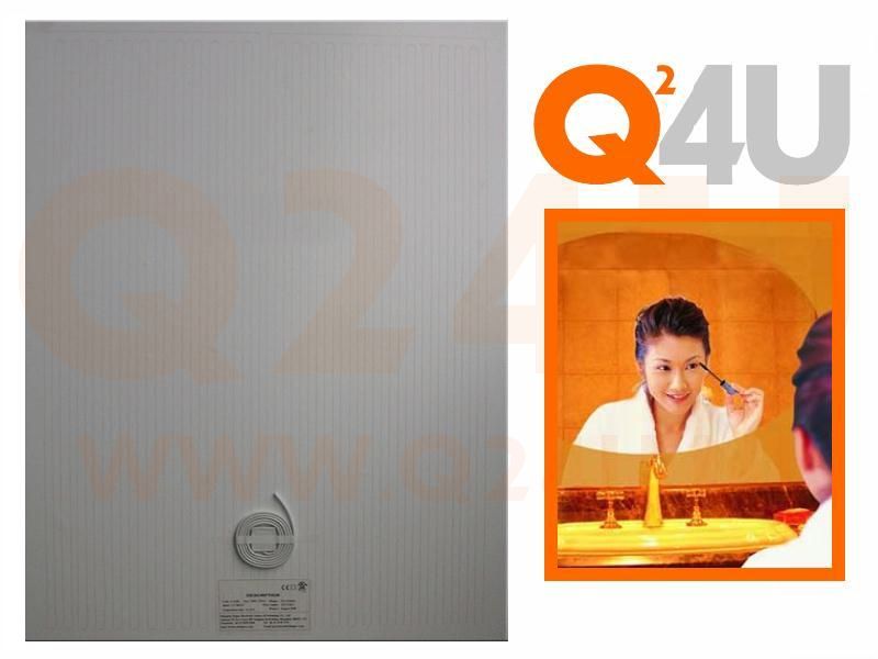 Calefacción para espejo de baño Rectángulo 400 x 500 - 12 volt